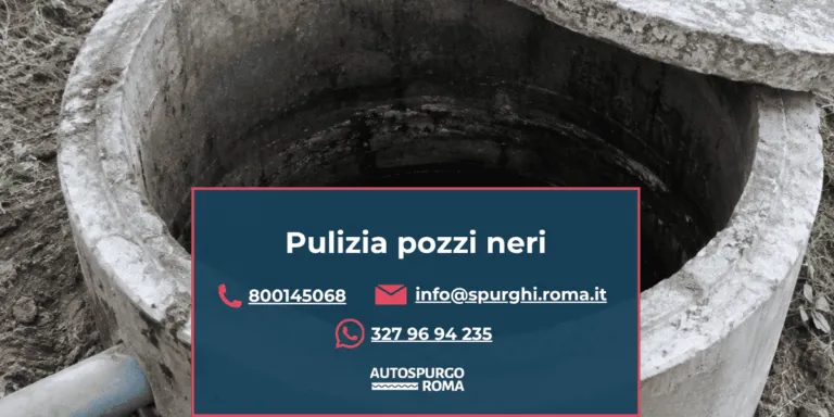 servizio pulizia pozzi neri roma