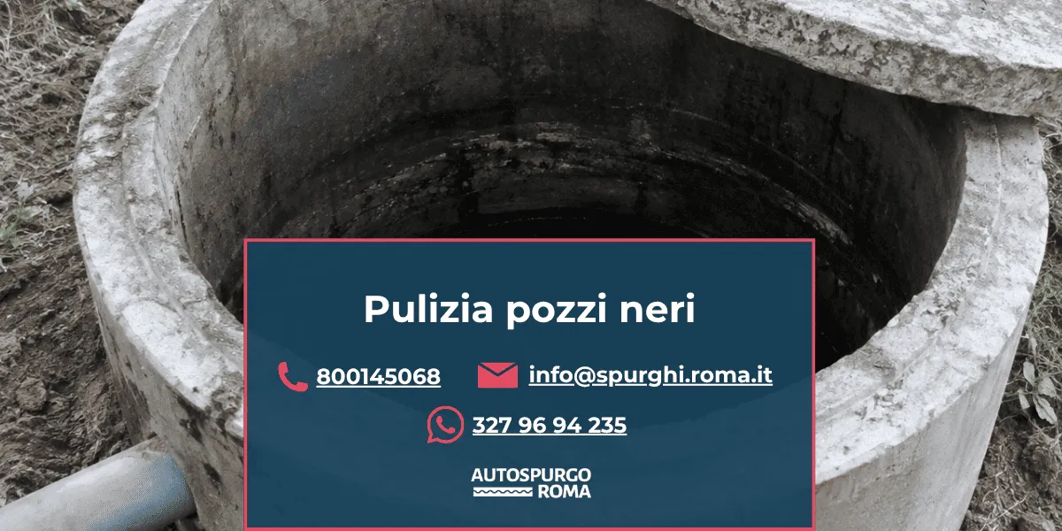 servizio pulizia pozzi neri roma