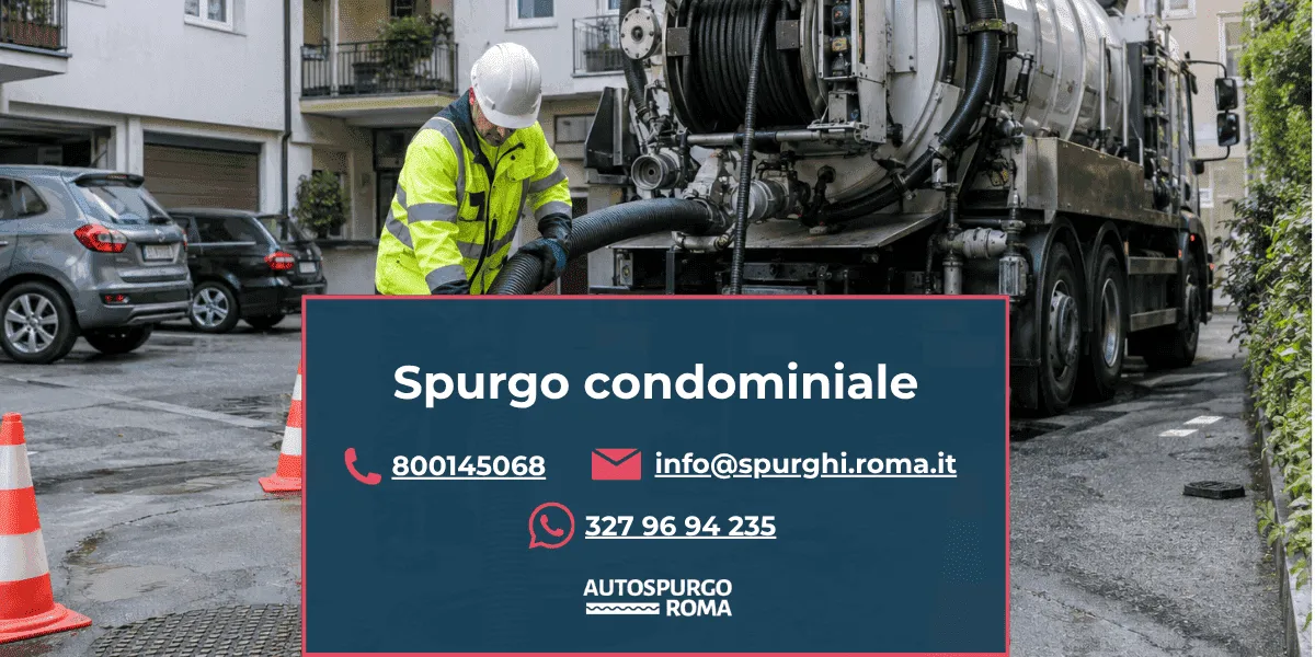 servizio spurgo condominiali roma