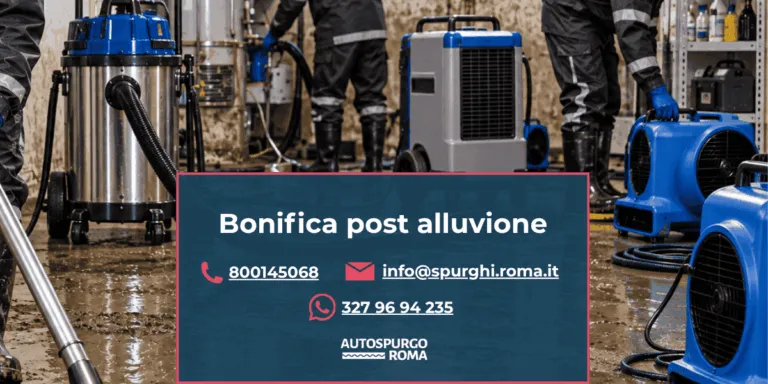 servizio bonifica post allagamento roma