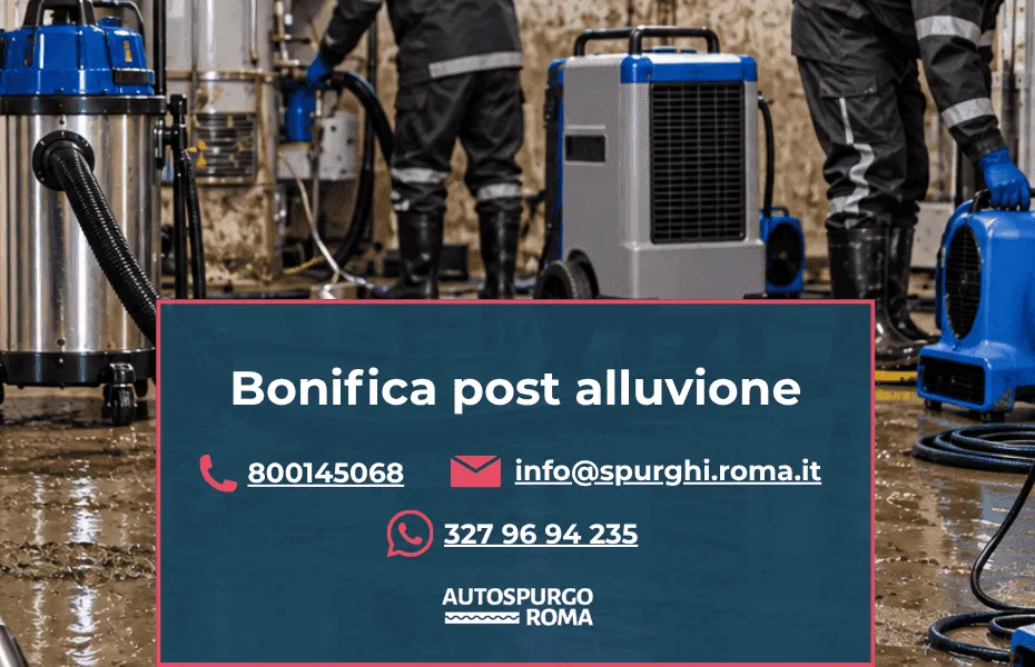 servizio bonifica post allagamento roma