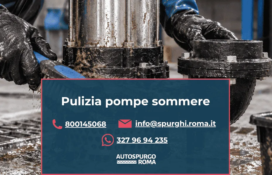 servizio pulizia pompe sommerse roma