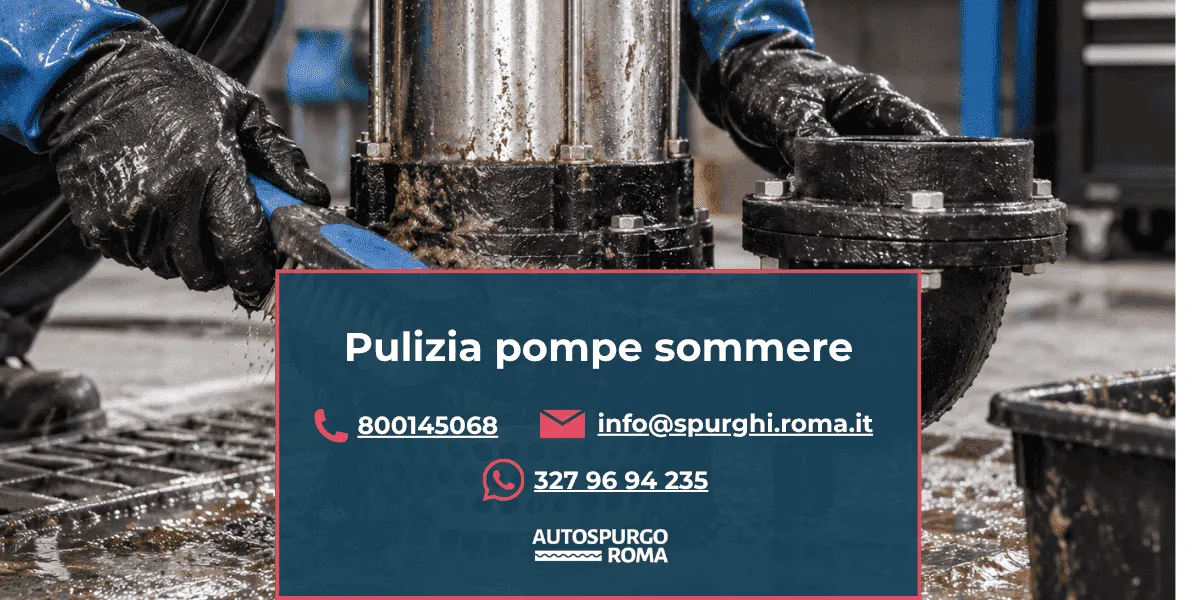 servizio pulizia pompe sommerse roma