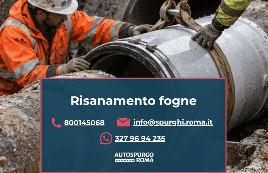 servizio risanamento fogne roma