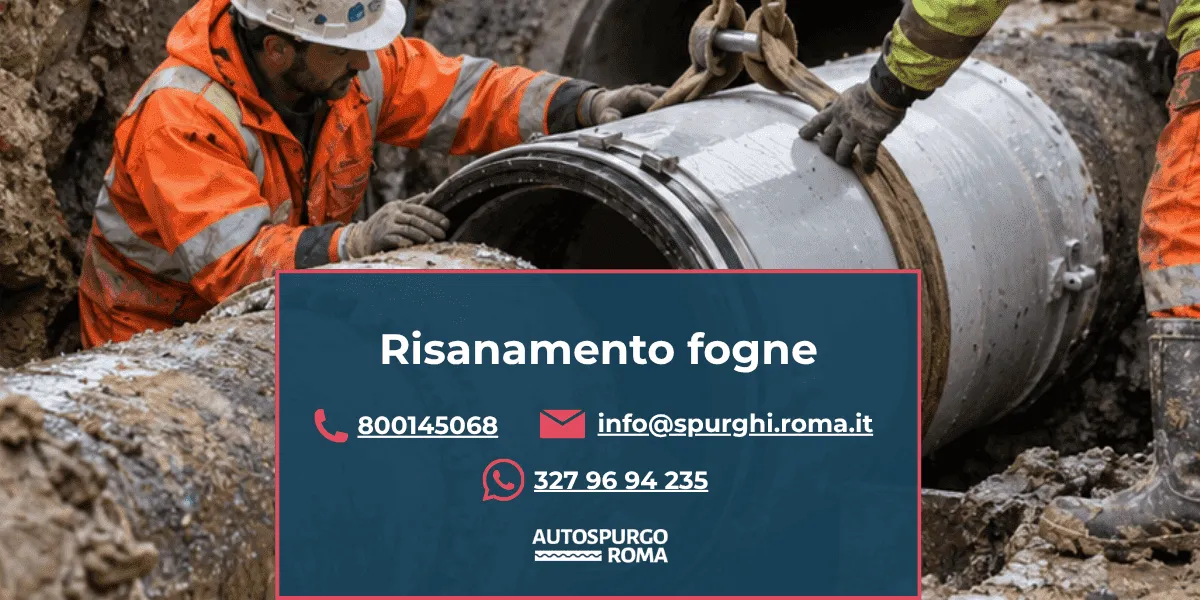 servizio risanamento fogne roma