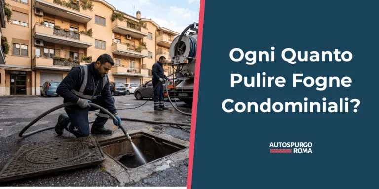 pulizia fogne condominiali ogni quanto