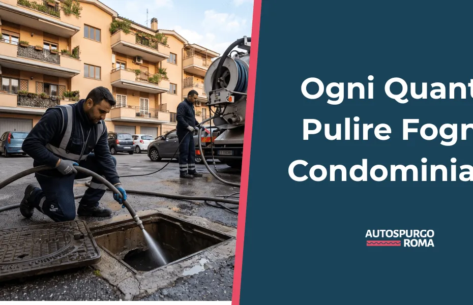 pulizia fogne condominiali ogni quanto
