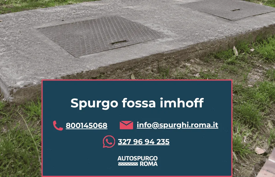 servizio spurgo fossa imhoff roma