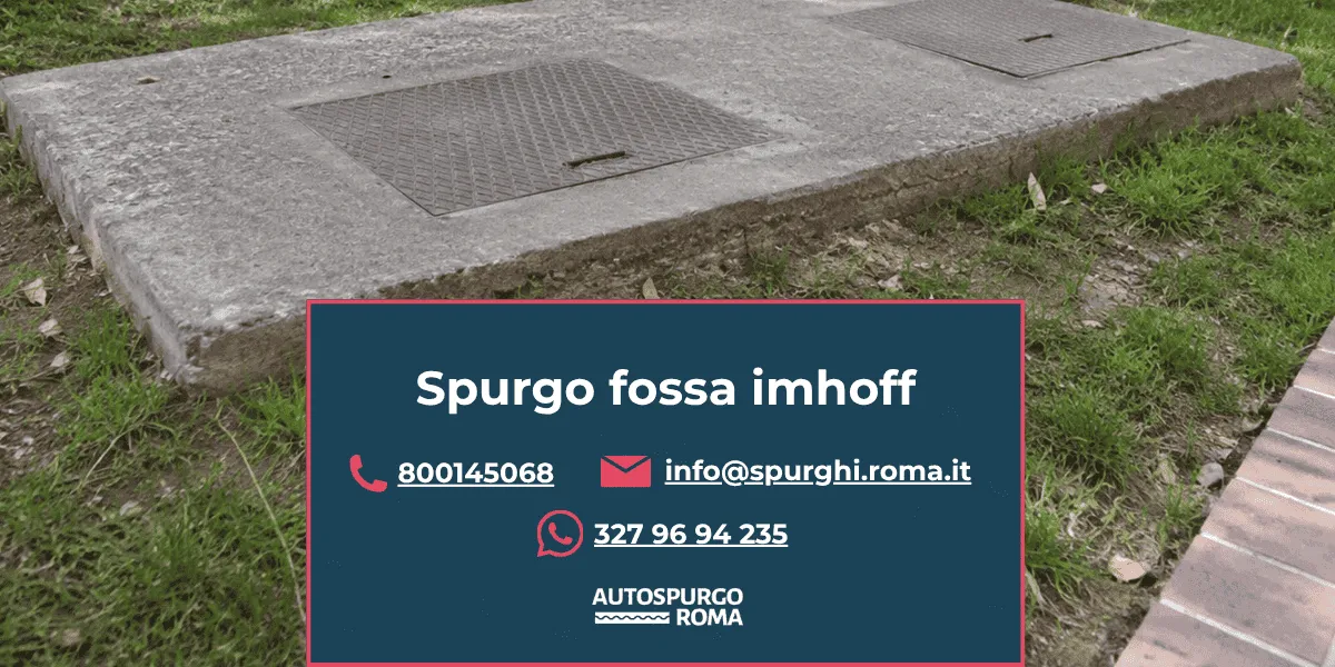 servizio spurgo fossa imhoff roma