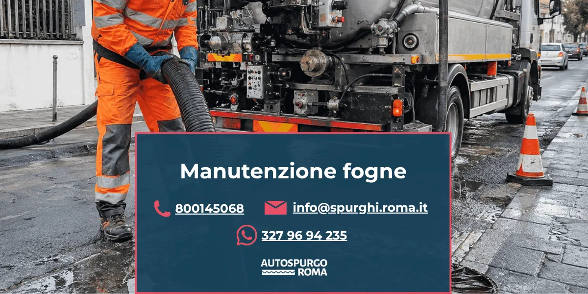 interventi di manutenzione fogne roma