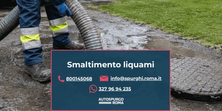 servizio smaltimento liquami domestici roma