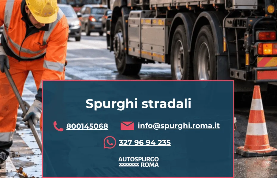 servizio spurghi stradali con pulizia caditoie