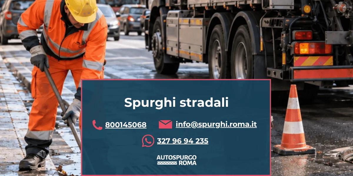 servizio spurghi stradali con pulizia caditoie