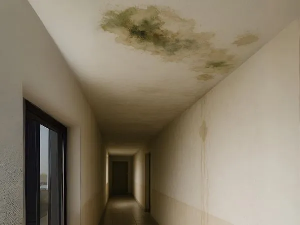 muro ammuffito per problema colonna scarico condominio
