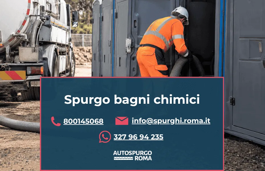 servizio di spurgo bagni chimici roma