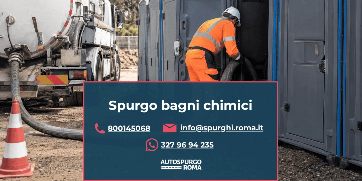 servizio di spurgo bagni chimici roma