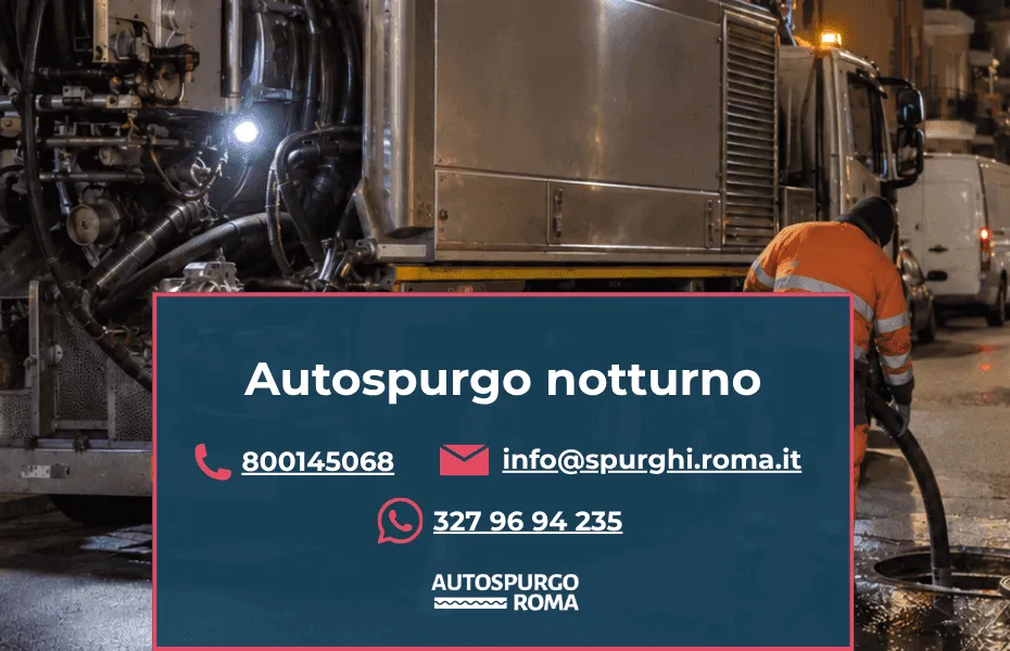 servizio autospurgo notturno a roma