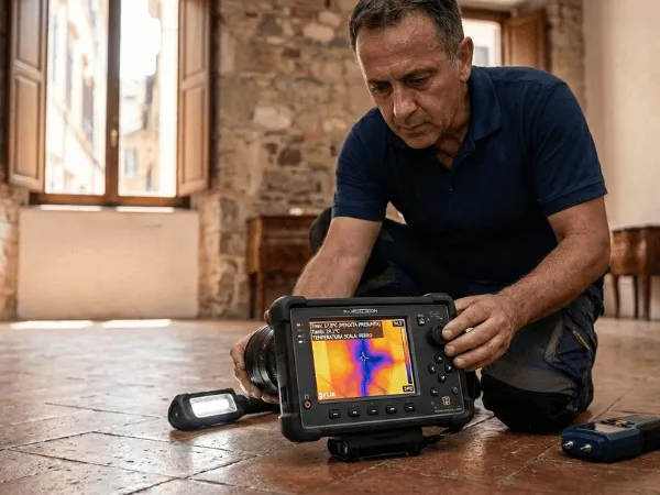 Ispezione termografica per infiltrazioni acqua