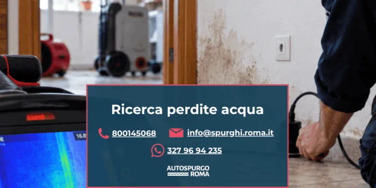 servizio ricerca perdite acqua roma