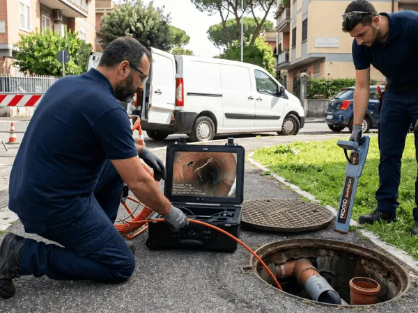 Videoispezione scarichi a Roma